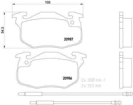 Bosch Ön Fren Balata 0986461763