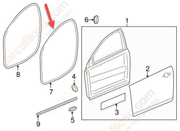 Kapi Fitil Arka Sağ Ve Sol