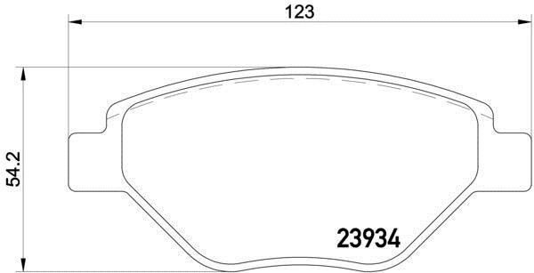 Bosch Ön Fren Balata 0986TB2442