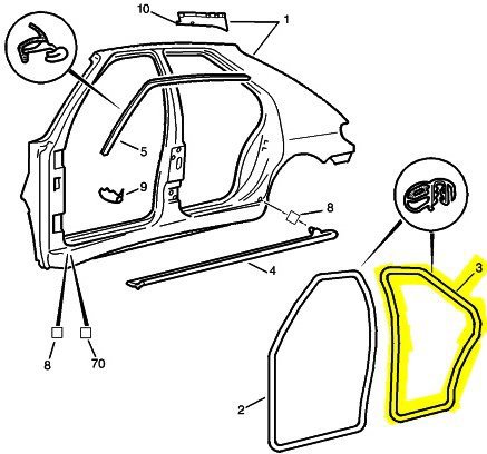 Kapi Fitil Arka Sağ Ve Sol