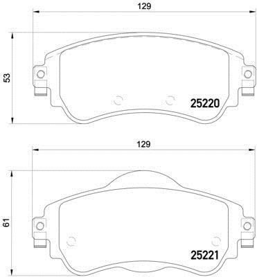 Bosch Ön Fren Balata 0986TB3153