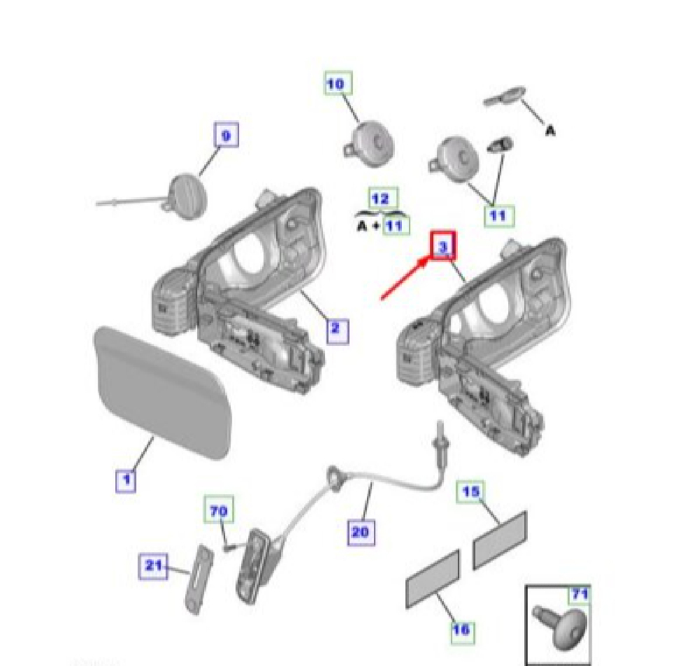 Yakit Depo Kapak İç Bakalit