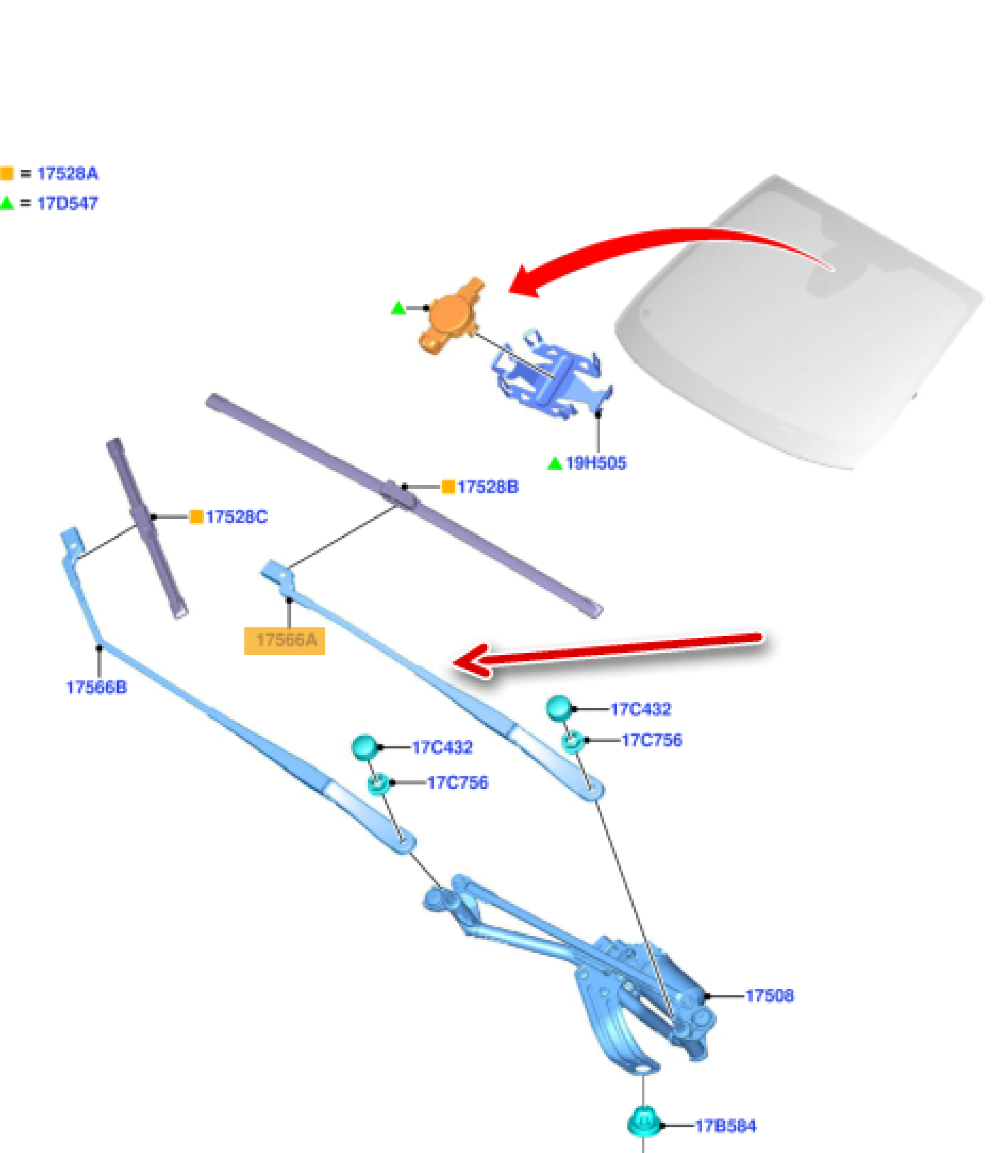 Silecek Kolu Diş Ön Sol